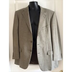 Ermenegildo Zegna Blazer Sport Coat 52R Eu 42R US 70%Silk & 30%Wool Tweed
